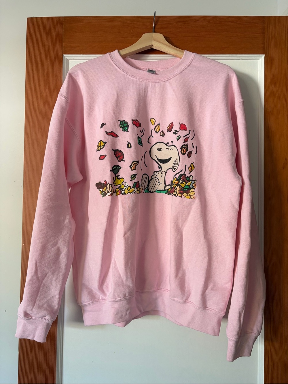 Pink Snoopy Graphic Crewneck Sweatshirt